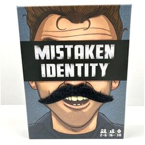 New Sealed Mistaken Identity Board Game Card Adult Party Guessing Game Ages 16+
